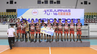 Tim Voli Patriot Purworejo dan Kota Impian Wahana Sabet Gelar Juara Kejurnas Voli U-16 2025