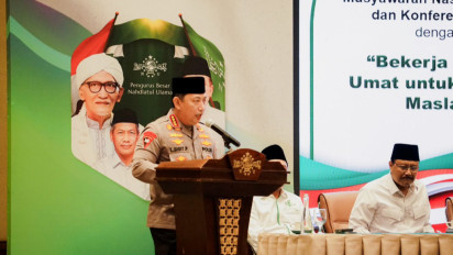Kelakar Kapolri Ngaku Stres Saat Bicara di Depan Kiai NU: Kalau Salah-salah Mohon Maaf