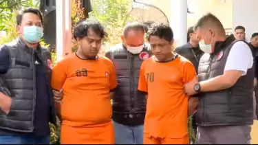 Dua tersangka kasus pabrik narkoba terbesar di Jawa Barat