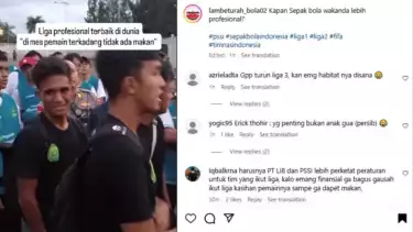 Pemain Liga 2 ini curhat terkadang tak dapat jatah makanan di mes klub