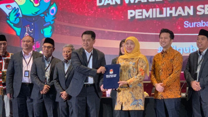 MK Tolak Gugatan Risma-Gus Hans, KPU Jatim Tetapkan Khofifah-Emil Sebagai Gubernur Jatim Terpilih