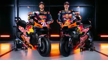 Pembalap KTM Tech3, Enea Bastianini dan Maverick Vinales