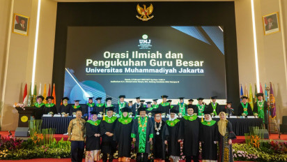 Sokong Pendidikan era Pemerintahan Prabowo, UMJ Kukuhkan 4 Guru Besar