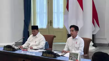 Presiden Prabowo Subianto dan Wapres Gibran Rakabuming Raka Pimpin Rapat Dewan Pertahanan