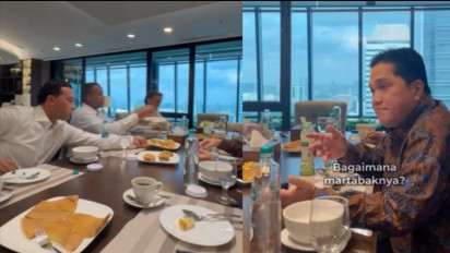 Denny Landzaaat Masih Paling Lahap, Pelatih Timnas Indonesia Cicipi Martabak Setelah Mukbang Masakan Padang