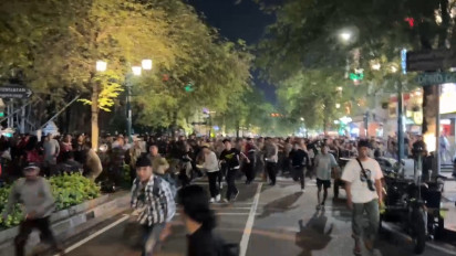 Aksi Tolak Penggusuran PKL di Kawasan Malioboro Yogyakarta Berlangsung Ricuh