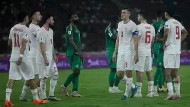 Para Pemain Timnas Indonesia saat Menghadapi Arab Saudi
