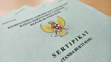 Ilustrasi sertifikat tanah