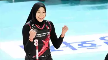 Megawati Hangestri bersama Red Sparks Liga Voli Korea Selatan 2024-2025.