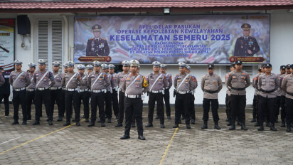 Tekan Angka Kecelakaan, Polres Probolinggo Kota Gelar Apel Pasukan Operasi Keselamatan Semeru 2025