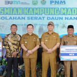 PNM Hadirkan Kampung Madani di Muara Enim Sumsel, Warga Dibina Majukan Usaha Olahan Nanas