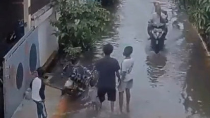 Kok Tega! Ayah Muda Lempar Anak ke Dalam Genangan Banjir, Kini  Ditetapkan Sebagai Tersangka