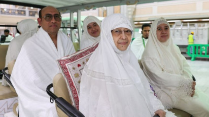 Presiden Kelima RI, Megawati Bersama Puan dan Pratama Baru Saja Selesaikan Umrah