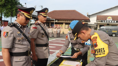 Mutasi Jabatan, Kapolres Purworejo Pimpin Langsung Sertijab Wakapolres