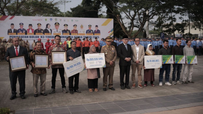 PT Angkasa Pura Aviasi Sukses Jadi Tuan Rumah Peringatan Bulan K3 Tingkat Sumut 2025