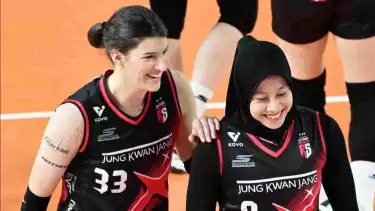 Duet Pemain Asing Red Sparks, Vanja Bukuilic dan Megawati Hangestri