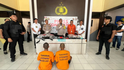 Bawa Ganja 7,2 Kilogram, Dua Bandar Narkoba Lintas Kabupaten Diringkus Polres Lahat