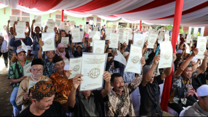 Serahkan 1.641 Sertifikat Tanah di Majalengka, Wamen ATR/BPN: Ini Bukti Prabowo Berpihak ke Masyarakat