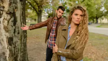 Ilustrasi pasangan bertengkar