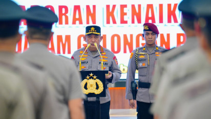 Kapolri Pimpin Kenaikan Pangkat 22 Perwira Tinggi Polri, Lantik Astamaops Hingga Kakorlantas