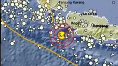 Gempa M5,4 Guncang Muarabinuangeun Banten