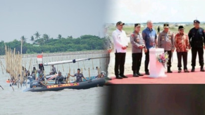 Geger Foto Kapolri hingga Aguan Disebut Resmikan Pagar Laut di PIK 2 Tangerang, Begini Faktanya!