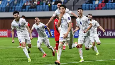 Selebrasi Pemain Uzbekistan saat Menghadapi Timnas Indonesia di Piala Asia U-20 2025