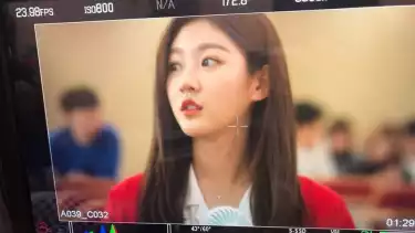 Kim Sae-ron di lokasi syuting