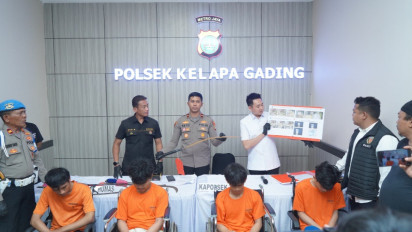 Empat Pelaku Begal di Kelapa Gading Diringkus Polisi