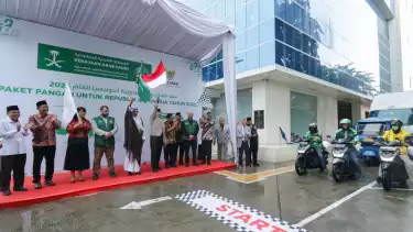 Baznas salurkan ribuan paket bantuan pangan Ramadhan bersama King Salman Humanitarian Aid & Relief Centre.