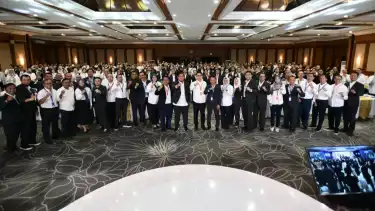 Suasana acara pembukaan Perundingan Perjanjian Kerja Bersama (PKB) periode 2025-2027, Minggu (17/2/2025)