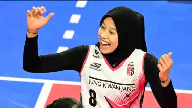 Megawati Hangestri berseragam Red Sparks di Liga Voli Korea