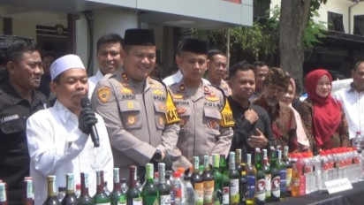 Polisi Berantas Peredaran Miras, Ulama Katakan Shalat 40 Hari Ditolak karena Minum Miras