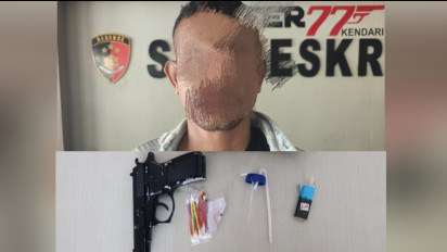 Kerap Beraksi Pakai Pistol Palsu, Residivis Kasus Penipuan di Kendari Kembali Dibekuk