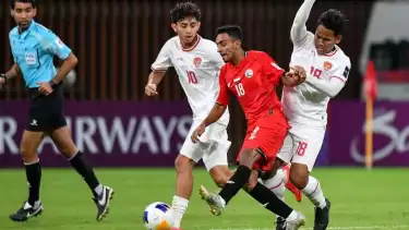 Gawang Timnas Indonesia dibombardir oleh Yaman