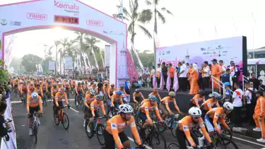 Para peserta meriahkan Tour of Kemala 2025