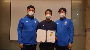 Oh In-kyun saat mengikuti kursus pelatih di Korea Selatan