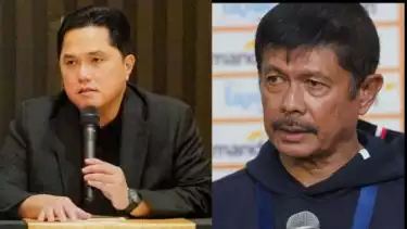 Erick Thohir dan Indra Sjafri