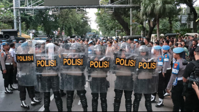 2.460 Personel Gabungan Turun Tangan Amankan Aksi Demonstrasi di Patung Kuda Jakarta Hari Ini