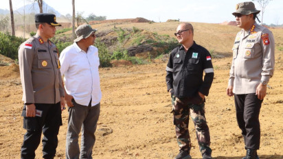 Bermartabat Dukung Ketahanan Pangan Polres Sanggau Siapkan Lahan 40 Hektar di Meliau