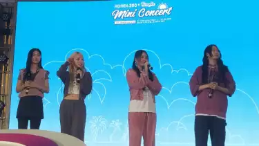 Girl group Kandis di acara KOREA 360 X Kandis Mini Concert in Indonesia