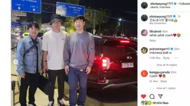 Shin Tae-yong tiba di Jakarta untuk sejumlah agenda bersama yayasan dan akademi sepakbolanya