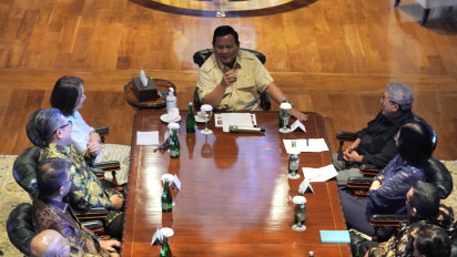 Prabowo Lakukan Pertemuan dengan Pimpinan Media Massa di Hambalang, Ini yang Dibahas