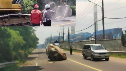 Pasca Batu Besar Jatuh dari Bukit kawasan PLTU Paiton, Kapolres Probolinggo : Segera Lakukan Mitigasi