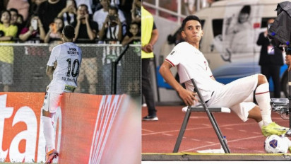 Neymar Tiru Selebrasi Ikonik Bintang Timnas Indonesia Marselino Ferdinan Saat Bantu Santos Menang Atas Inter De Limeira