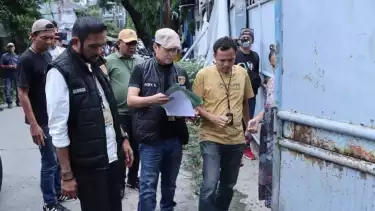 Kanit Resmob Sat Reskrim Polres Metro Jakarta Barat, AKP George Ruben di Kompleks BNI Jelambar, Grogol Petamburan, Jakarta Barat.