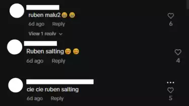 Netizen ikut menyoroti dan menggoda Ruben Onsu yang terlihat salah tingkah