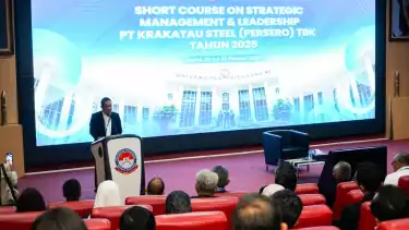 PT Krakatau Steel (Persero) Tbk berkolaborasi dengan Universitas Pertahanan Republik Indonesia (Unhan RI) dalam program Short Course on Strategic Management & Leadership tahun 2025..