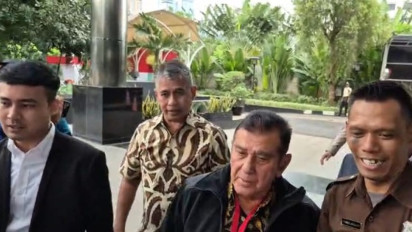 Ketua Pemuda Pancasila Japto Soerjosoemarno Penuhi Panggilan KPK, Tak Banyak Bicara Hanya Beri Salam