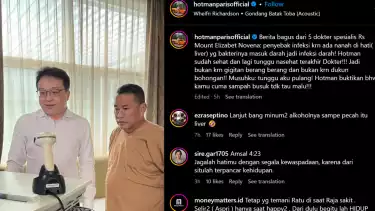 Hotman Paris bersama Dokter di Singapura